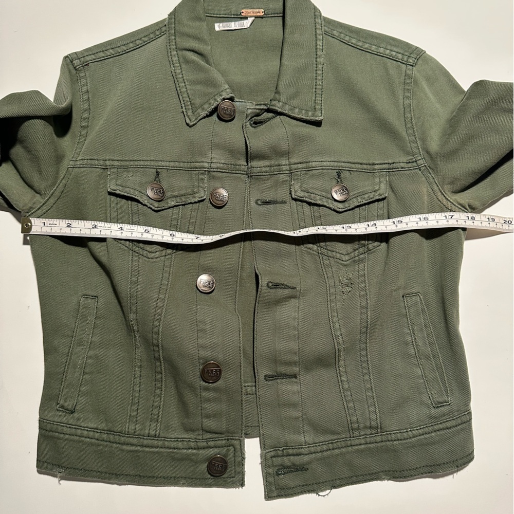 free people cropped army jacket - Picture 7 of 9